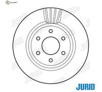 JURID 562813JC Brake disc