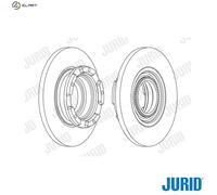 JURID 563126J Brake disc