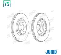 2x BRAKE DISC 563163JC FOR MERCEDES-BENZ GLA-CLASS/SUV B-CLASS 2.0L 4cyl A-CLASS
