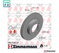 2x BRAKE DISC 590.2586.20 FOR LEXUS TOYOTA LAND/CRUISER/PRADO 2UZ-FE 4.7L 8cyl