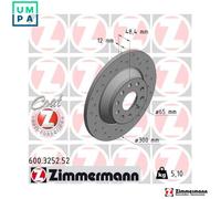 2x BRAKE DISC 600.3252.52 FOR SKODA SUPERB/III/IV KODIAQ VW GOLF/VII/ALLTRACK