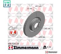 2x BRAKE DISC 600.3261.20 FOR VW DSGB/DFNA/DBYA/DKRF/DKJA/CHZJ/DFNB/CHYC 1.0L