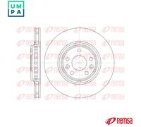 2x BRAKE DISC 61345.10 FOR RENAULT CLIO/IV/MIO SCENIC/GRAND/III TALISMAN 1.6L