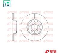 2x BRAKE DISC 6728.10 FOR VW TRANSPORTER/Mk/IV/Platform/Chassis/T4 AUDI 2.8L A4