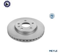 2x Brake disc Front Axle Vented 683 521 0025/PD MEYLE for SAAB OPEL