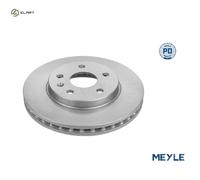2x Brake disc Front Axle Vented 683 521 0025/PD MEYLE for SAAB OPEL