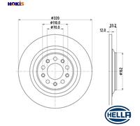 2x BRAKE DISC 8DD 355 132-101 FOR JEEP EBS/EBT 2.0L ED6/ED8/EDD 2.4L EBV 2.2L