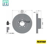 2x BRAKE DISC 92071405 FOR BMW M51D25 2.5L M52B28 2.8L M57D30 2.9L 6cyl 7 E38