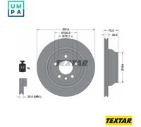 2x BRAKE DISC 92121903 FOR VW CARAVELLE/KOMBI/Bus/TRANSPORTER/Mk EUROVAN/Van