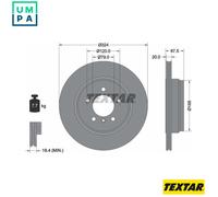 2x BRAKE DISC 92123103 FOR BMW 7/E65/E66 M57D30 M54B30 3.0L 6cyl 7 E65, E66, E67