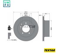 2x BRAKE DISC 92147400 FOR KIA D4CB 2.5L G4JS 2.4L 4cyl SORENTO IG6CU 3.5L 6cyl