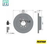 2x BRAKE DISC 92147603 FOR LAND ROVER LR3/III/SUV DISCOVERY/VAN/IV LR4 RANGE