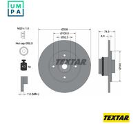 2x BRAKE DISC 92154003 FOR RENAULT CLIO/MIO/II/Mk LUTECIA MEGANE/Classic 2.0L