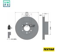 2x BRAKE DISC 92155900 FOR IVECO CITY/Bus/DAILY F1CE0441A/F1CE0481H 3.0L 4cyl