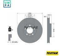 2x BRAKE DISC 92156903 FOR PEUGEOT EXPERT/Platform/Chassis/Van/TEPEE FIAT
