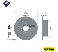 2x BRAKE DISC 92161303 FOR HYUNDAI ACCENT/i25/IV/GYRO/II/III FLUIDIC/VERNA TB