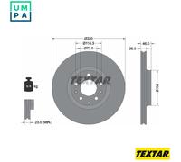 2x BRAKE DISC 92166300 FOR MAZDA ATENZA/Station/Wagon/Hatchback L3KG 2.3L 4cyl 6