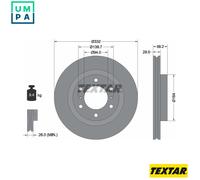 2x BRAKE DISC 92167203 FOR MITSUBISHI PAJERO/IV/SHOGUN/Van/CLASSIC MONTERO/SUV