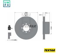 2x BRAKE DISC 92171700 FOR IVECO CITY/Bus/DAILY F1CE0441A/F1CGL411B 3.0L 4cyl