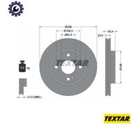 Textar 92176005 Brake Disc