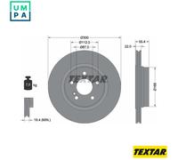 2x BRAKE DISC 92176203 FOR MERCEDES-BENZ E-CLASS/Platform/Chassis/Break 2.7L
