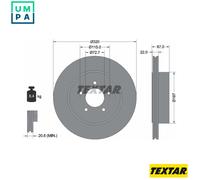 2x BRAKE DISC 92177205 FOR DODGE LANCIA CHRYSLER ERB 3.6L 6cyl CHARGERESG 6.4L