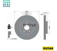 2x BRAKE DISC 92177903 FOR HONDA K24Y6/K24A1 2.4L K20A4 2.0L 4cyl CIVIC IX 2.4L