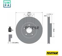 2x BRAKE DISC 92177903 FOR HONDA K24Y6/K24A1 2.4L K20A4 2.0L 4cyl CR-V 2.4L 4cyl