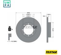 2x BRAKE DISC 92230803 FOR RENAULT MASTER/III/Platform/Chassis/Van VAUXHALL