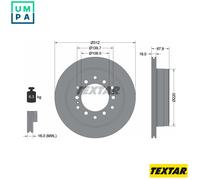 2x BRAKE DISC 92231003 FOR LEXUS CHANGAN TOYOTA PRADO/LAND/CRUISER 4.0L 6cyl GX