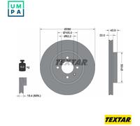 2x BRAKE DISC 92239303 FOR KIA PRIDE/III RIO/Hatchback/Van/IV D3FA 1.1L 3cyl