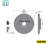 2x BRAKE DISC 92243303 FOR HOLDEN CHEVROLET BUICK VAUXHALL MOKKA OPEL 4cyl TRAX