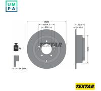 2x BRAKE DISC 92244403 FOR KIA G6CU 3.5L 6cyl OPIRUS