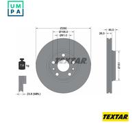 2x BRAKE DISC 92257903 FOR RENAULT KANGOO/Rapid/Express/BE/BOP MERCEDES-BENZ