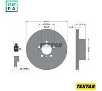 2x BRAKE DISC 92261805 FOR BMW N13 B16 A 1.6L 4cyl 3 SERIES N47D20C/D N43B20
