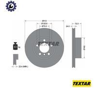 2x BRAKE DISC 92261805 FOR BMW N46 B20 E 2.0L N20B20C/B20D 2.0L N13 B16 A 1.6L