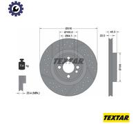 TEXTAR 92279105 Brake disc