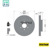 2x BRAKE DISC 92285803 FOR RENAULT NISSAN NP300/Pickup/FRONTIER/NAVARA 2.3L