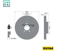 2x BRAKE DISC 92287203 FOR PEUGEOT EXPERT/Platform/Chassis/Van/Bus TRAVELLER