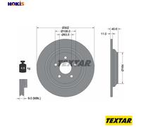 Textar 92292403 Brake Disc