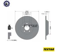 Textar 92292403 Brake Disc