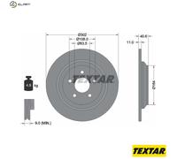 2x BRAKE DISC 92292403 FOR FORD AUSTRALIA Y1DA 1.5L 3cyl FOCUSYVDA 2.3L 4cyl