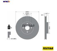 2x BRAKE DISC 92301503 FOR FIAT MAZDA ROADSTER/Targa/IV MX-5/RF/MIATA ABARTH