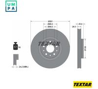 2x BRAKE DISC 92304803 FOR FIAT 940 B7.000 1.4L 55260384/80444 1.6L 4cyl TIPO