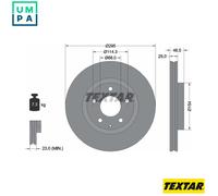 2x BRAKE DISC 92326203 FOR MAZDA PEXW 2.0L 4cyl CX-30 SUV