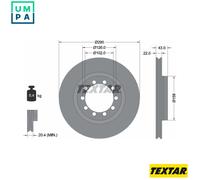 2x BRAKE DISC 93117400 FOR RENAULT TRUCKS MASCOTT/Platform/Chassis/Van 2.8L 4cyl