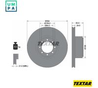 2x BRAKE DISC 93175300 FOR IVECO DAILY/VI/Van/Platform/Chassis/Dump/Truck 3.0L