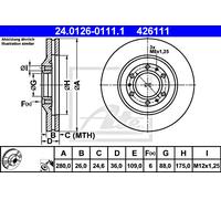 Front Brake Disc for Vauxhall Opel Isuzu:FRONTERA Mk I 1,A,B,TROOPER II 2 569051