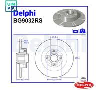 2x BRAKE DISC BG9032RS FOR RENAULT SCENIC/II MEGANE/Van/Sport/Tourer/Grandtour