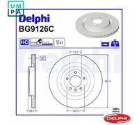 2x BRAKE DISC BG9126C FOR LAND ROVER RANGE/IV/SUV/SPORT PT204 2.0L 4cyl 3.0L